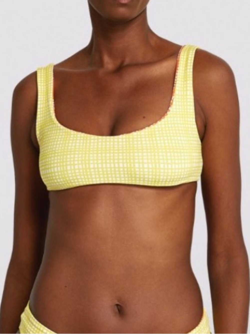 Solid & Stripped Ellie Reversible Bikini Top NWOT